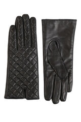 Object Guantes de piel Negro