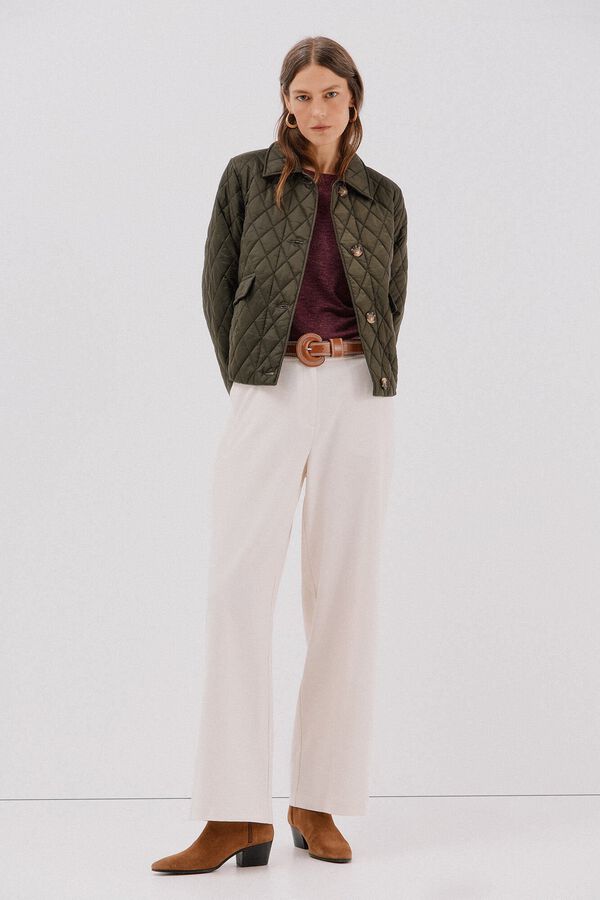 Cortefiel Women's trousers White