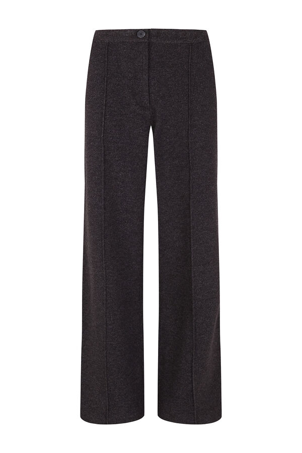 Cortefiel Comfort soft fabric trousers Black