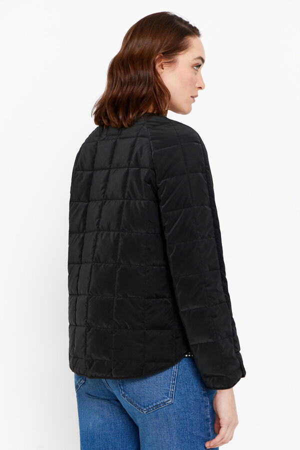 Cortefiel Padded jacket Black