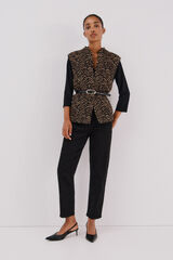 Cortefiel Animal print fabric vest Multicolour