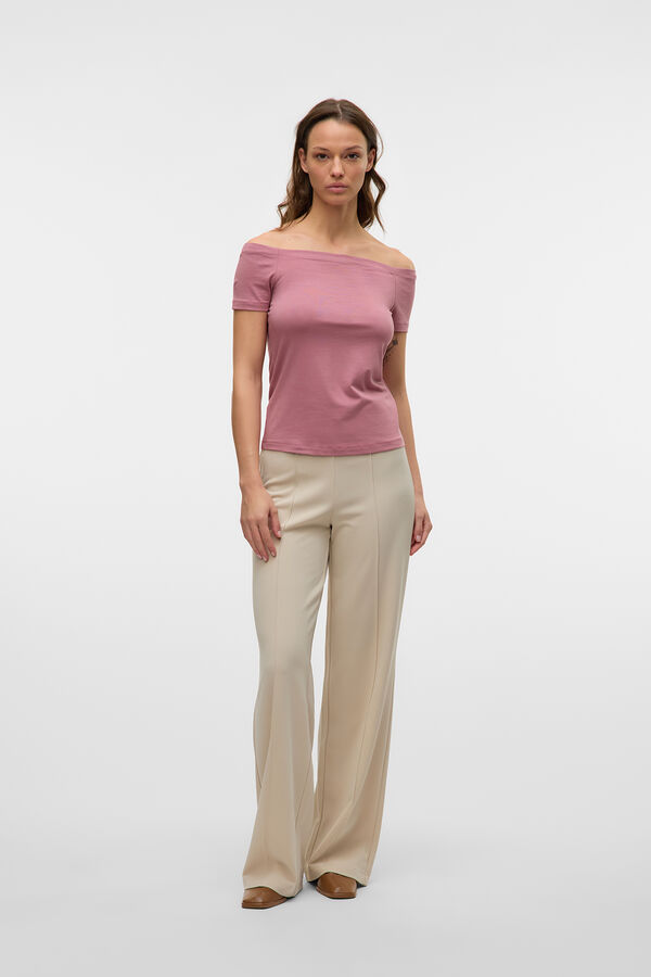 Vero Moda Pantalón de vestir elástico Gris