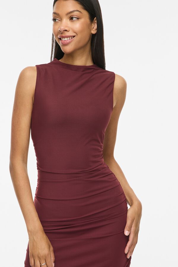 Vila Vestido midi drapeado Granada