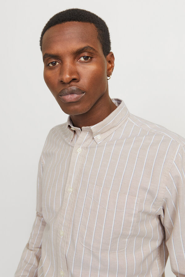 Jack & Jones Camisola oxford slim fit Cinzento