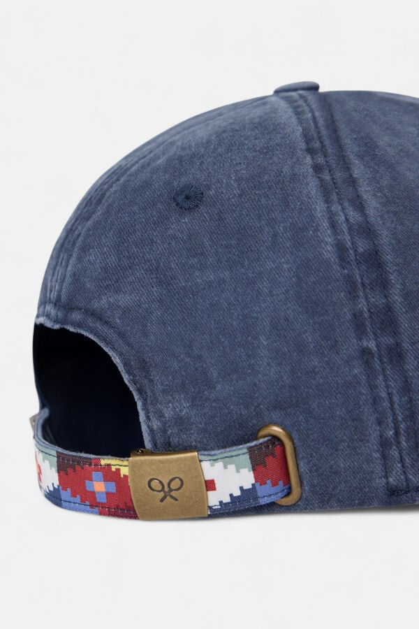 Silbon Boné com patch étnico Azul