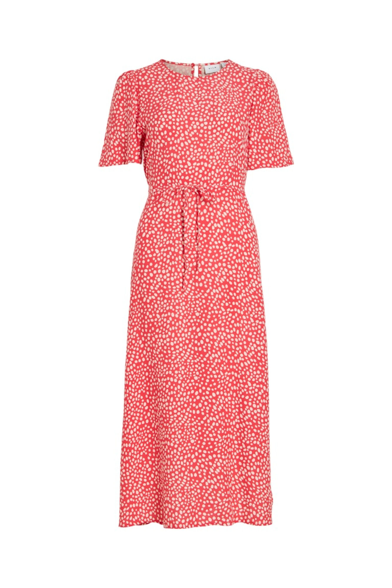 Vila Vestido midi estampado em viscose