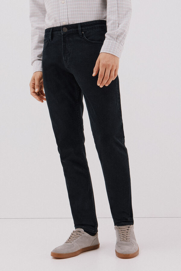 Cortefiel Slim fit jeans Black