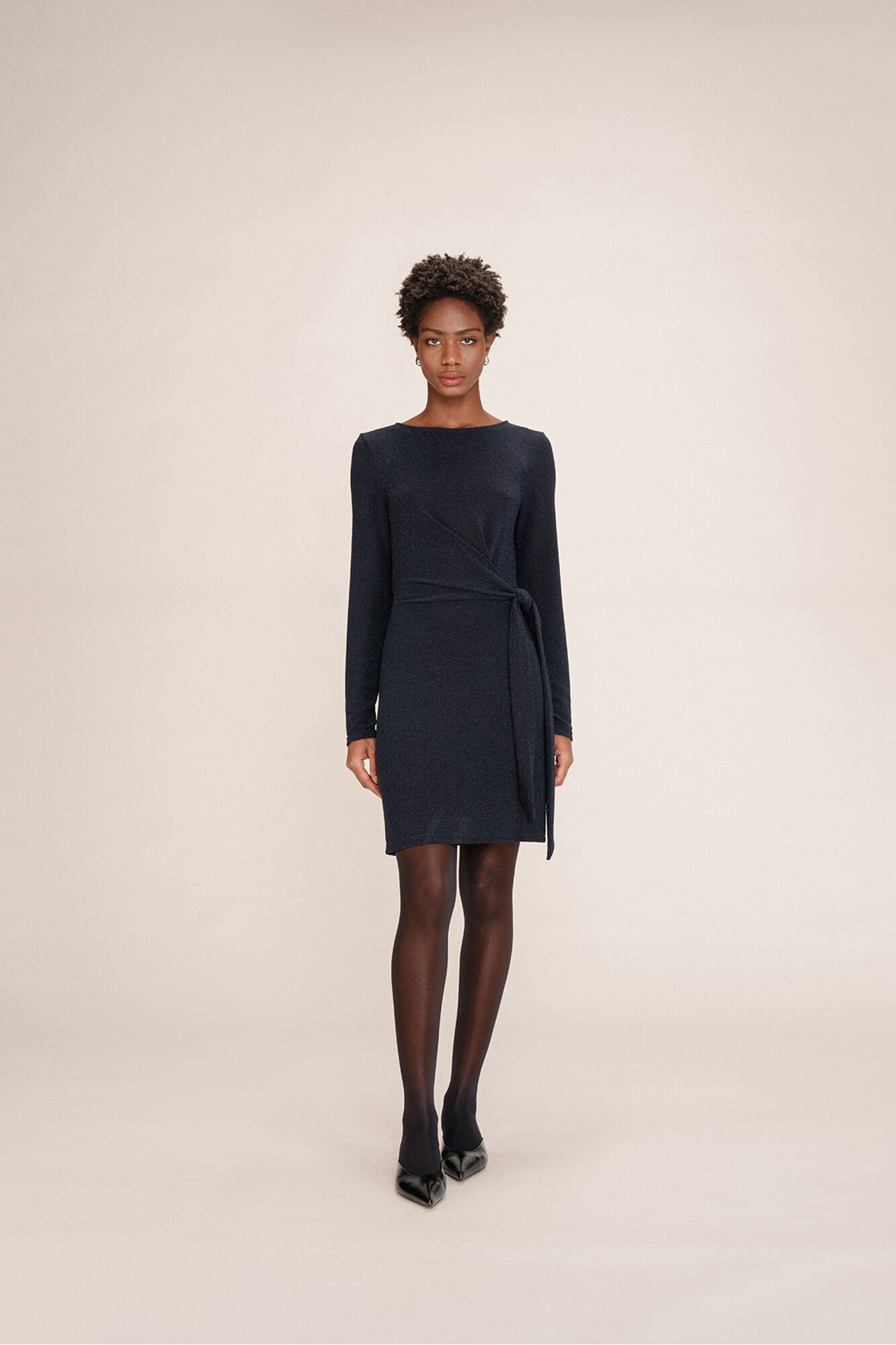 Grace & Mila Vestido curto de lurex 