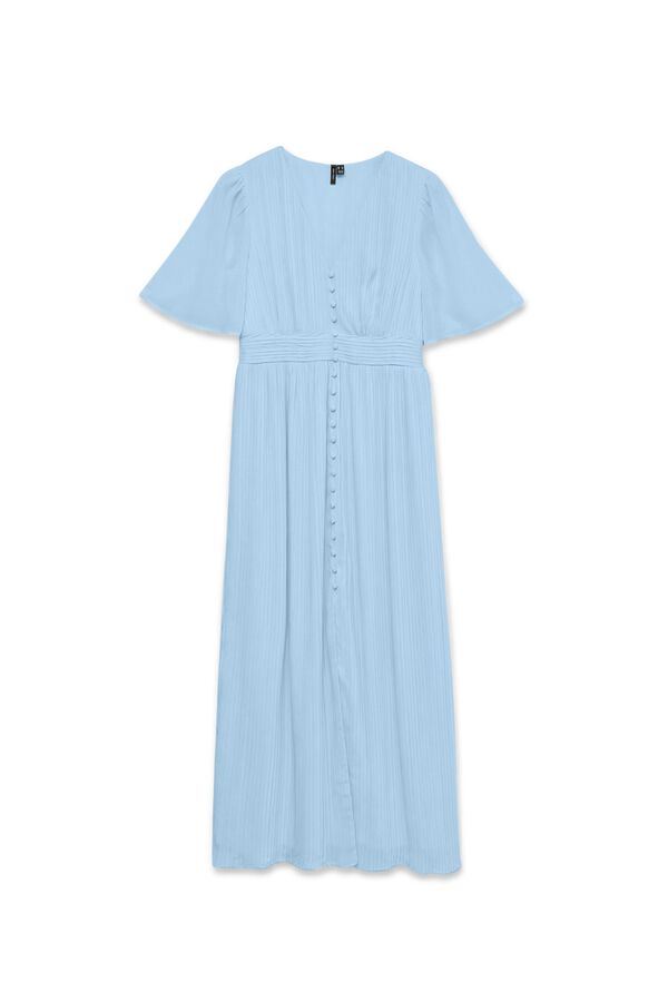 Vero Moda Vestido comprido plissado Azul