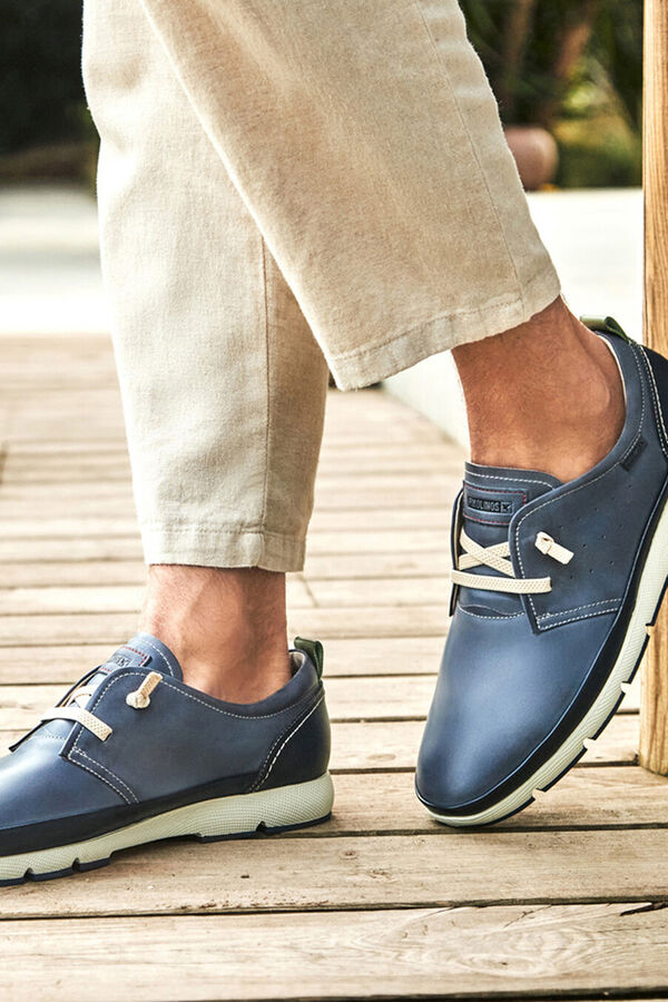 Pikolinos Deportivos con cierre el&aacute;stico para hombre Azul marino