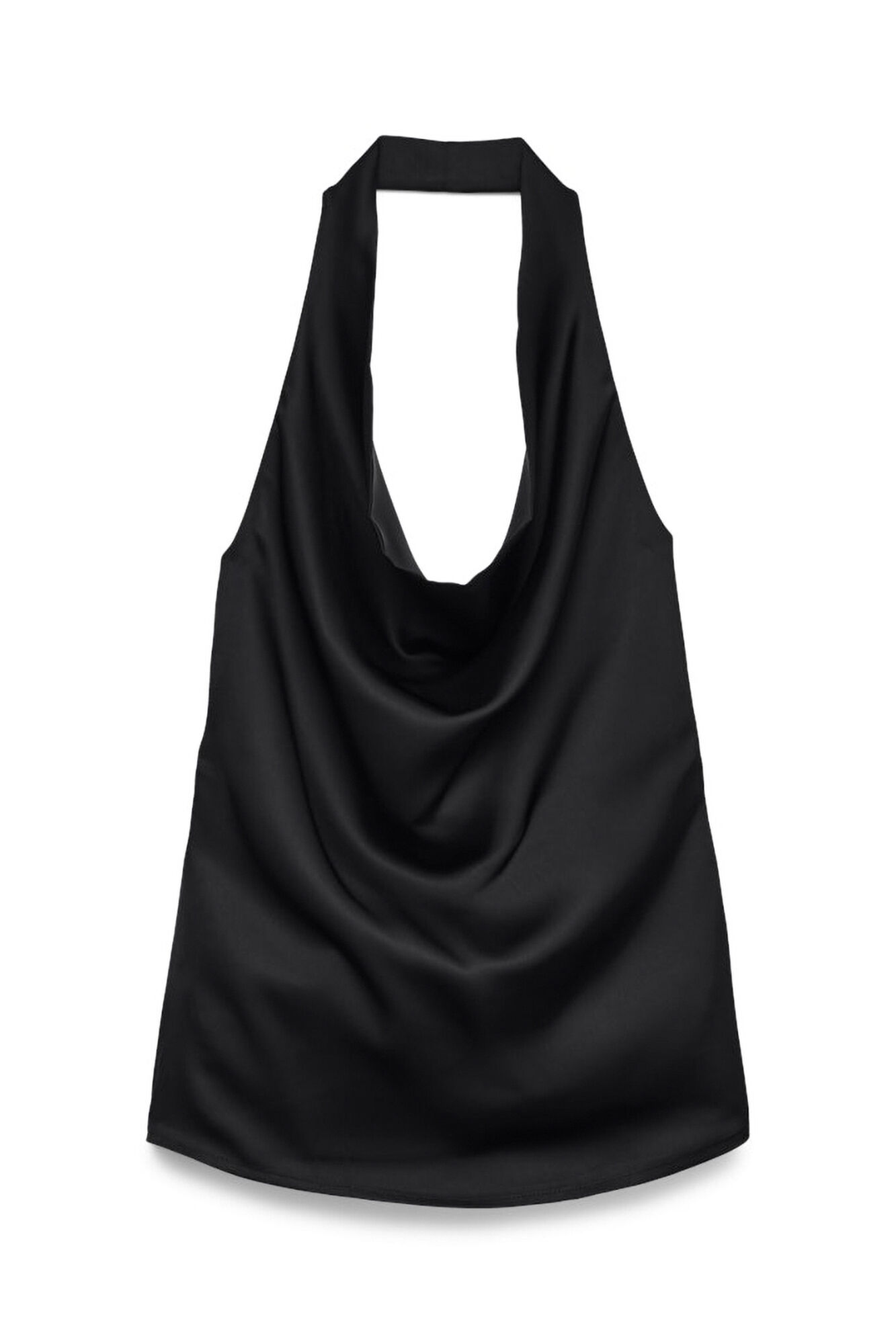 Vero Moda Top acetinado com atilho no pesco&ccedil;o