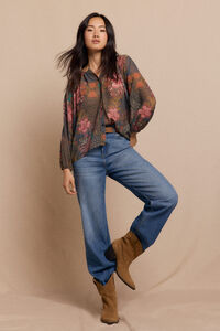 Slowlove Blusa estampada fluida