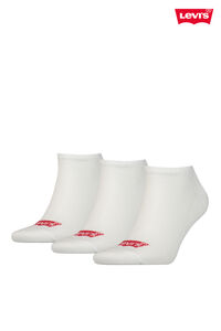 Cortefiel Pack calcetines Levi’s® tobilleros unisex logo Blanco 