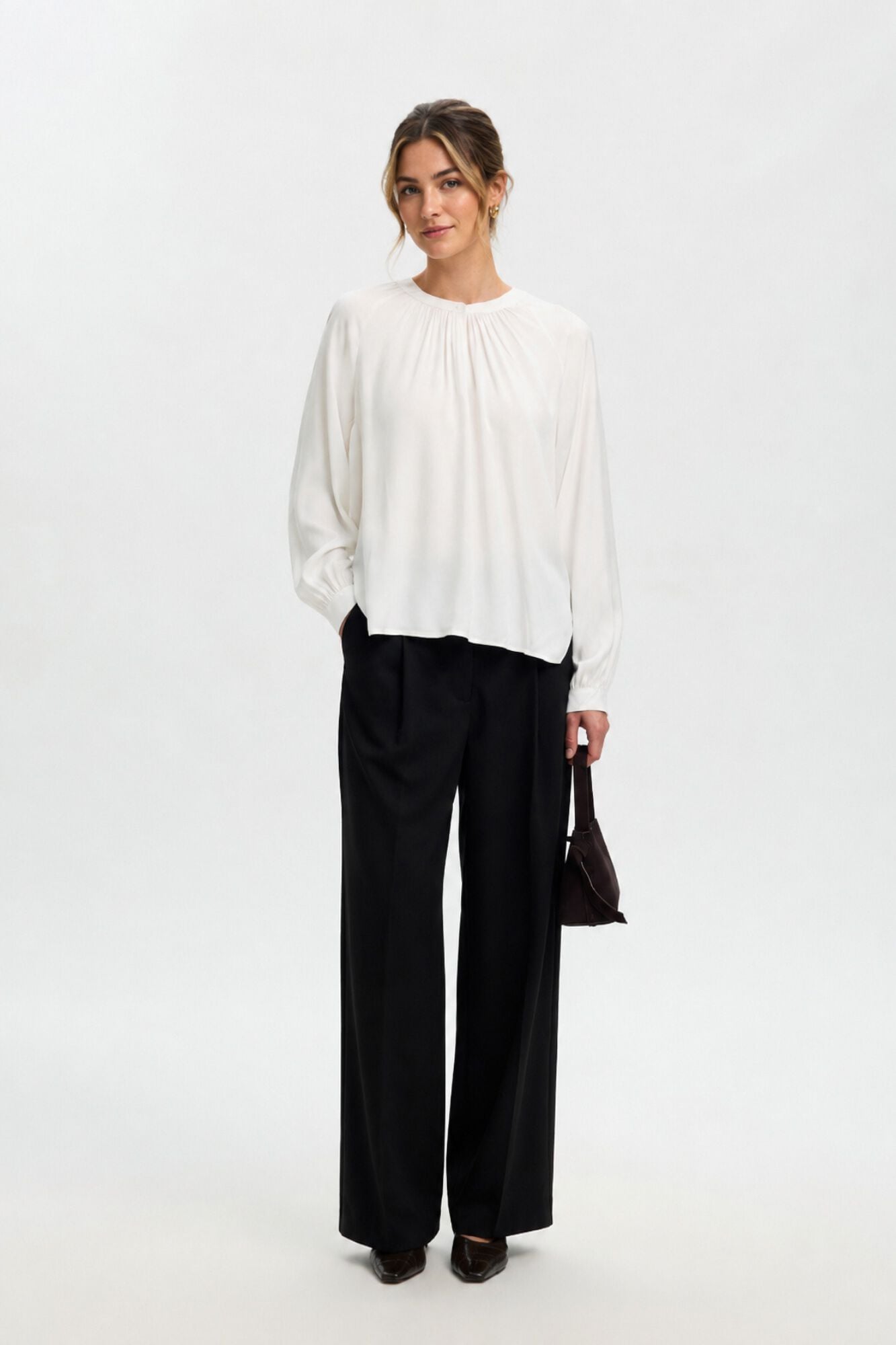 Selected Blusa de manga comprida