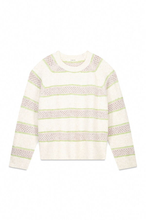 Slowlove Jersey rayas Granate