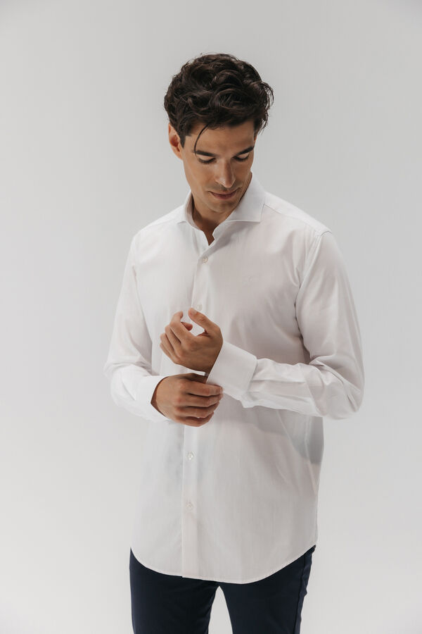 elPulpo Camisa social Royal Oxford Branco