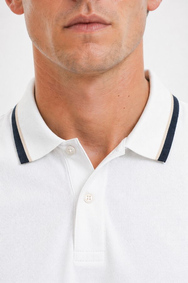 Selected Piqu&eacute; short sleeve polo shirt Multicolour