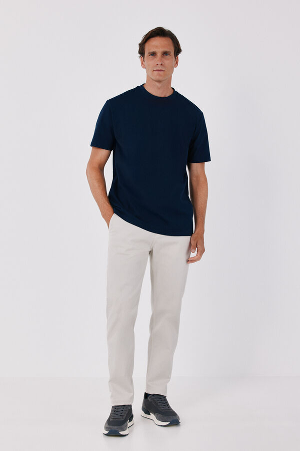 Cortefiel Refined T-shirt Navy