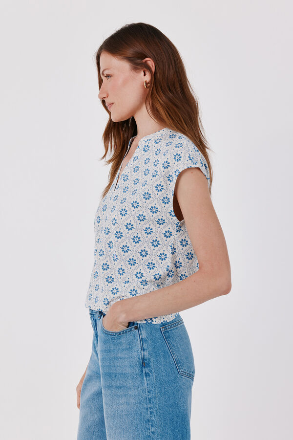 Cortefiel Basic stand-up collar T-shirt Multicolour