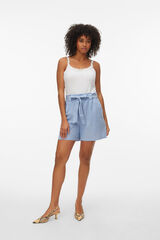 Vero Moda Cal&ccedil;&otilde;es de algod&atilde;o com la&ccedil;ada Azul