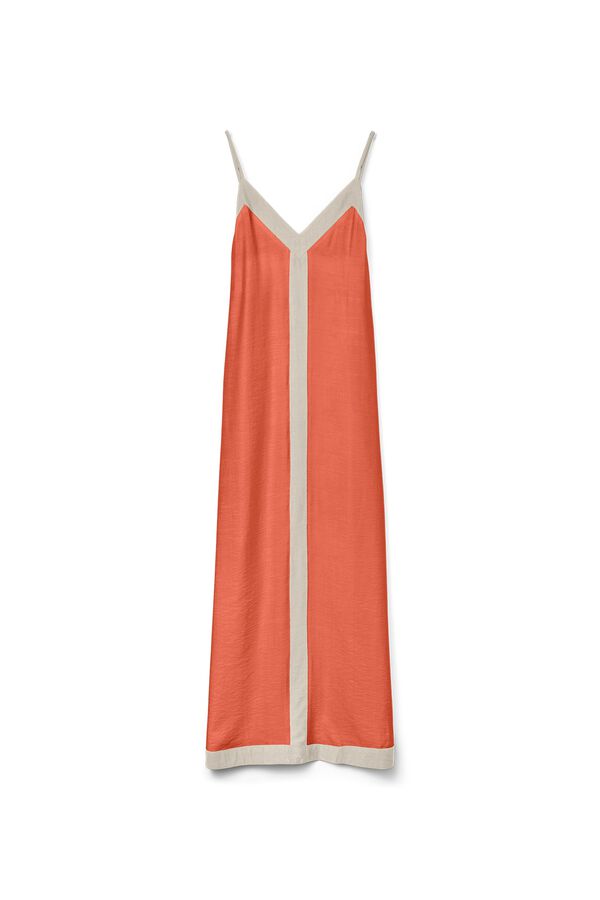 Vero Moda Adjustable strap long dress Orange