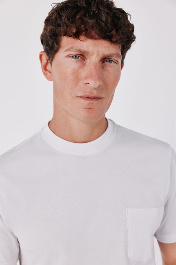 Cortefiel Basic T-shirt White