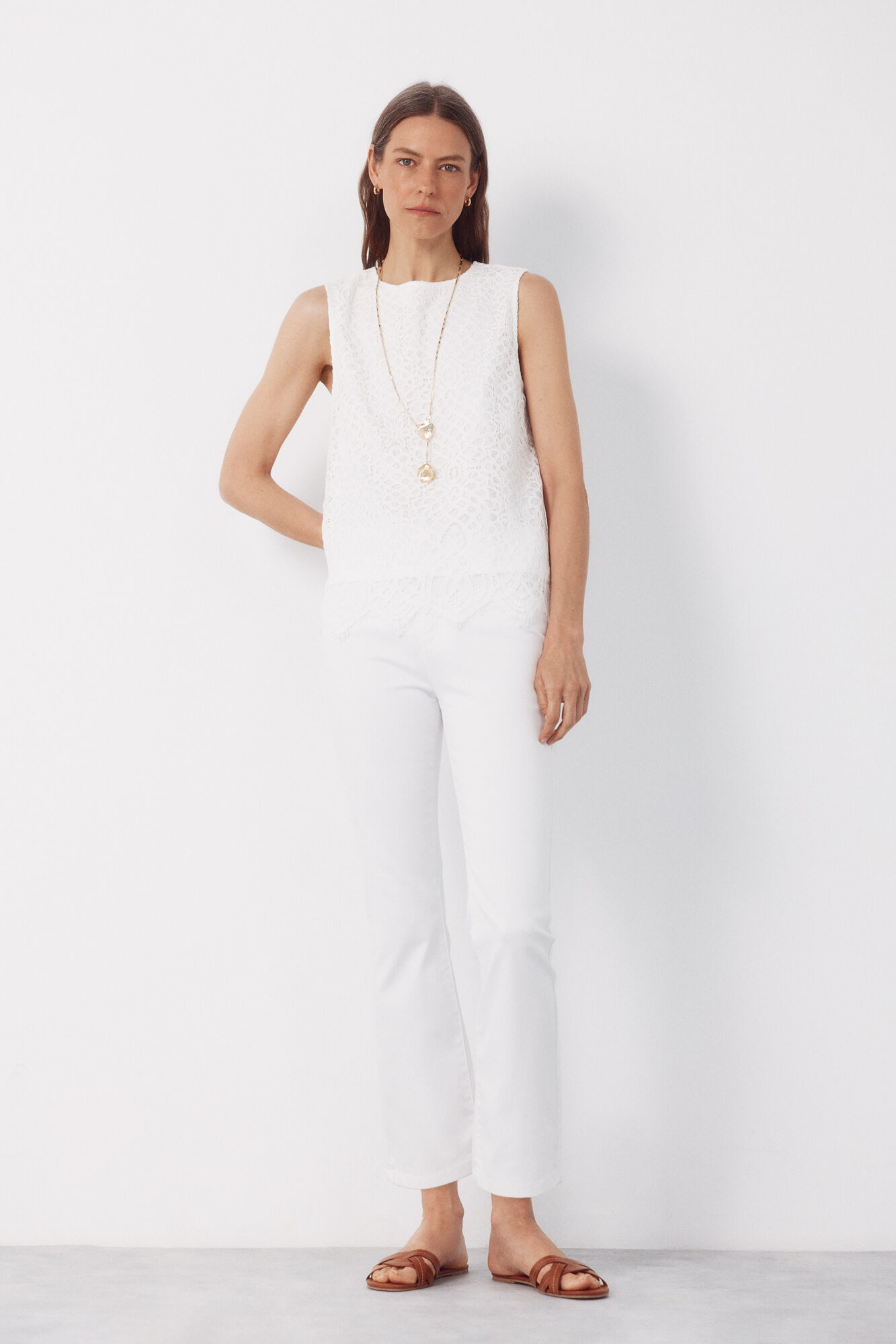 Cortefiel Top guipur