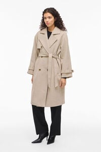 Vila Abrigo de paño largo anudado