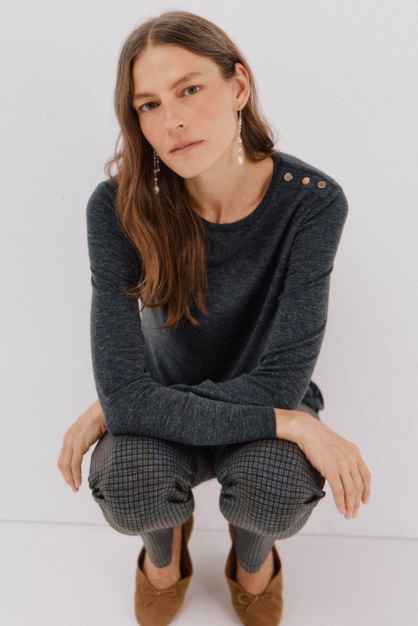 Cortefiel Camiseta caja botones