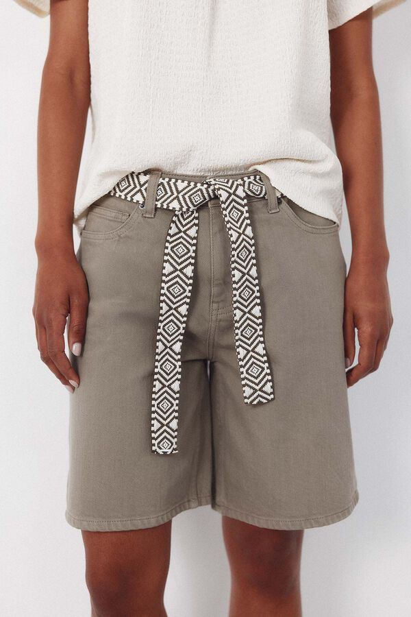Cortefiel Denim Bermuda shorts Kaki