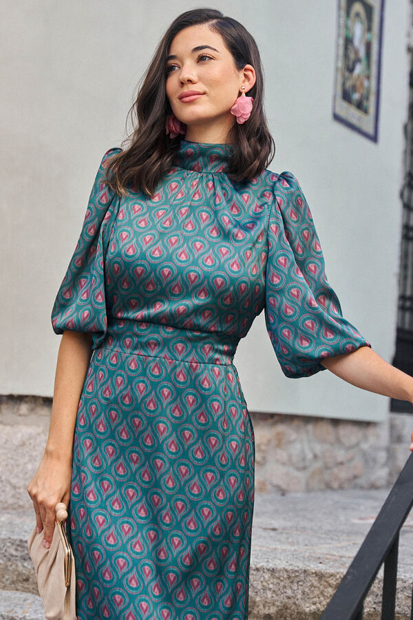 Polín Et Moi Vestido Longo Caricela Azul