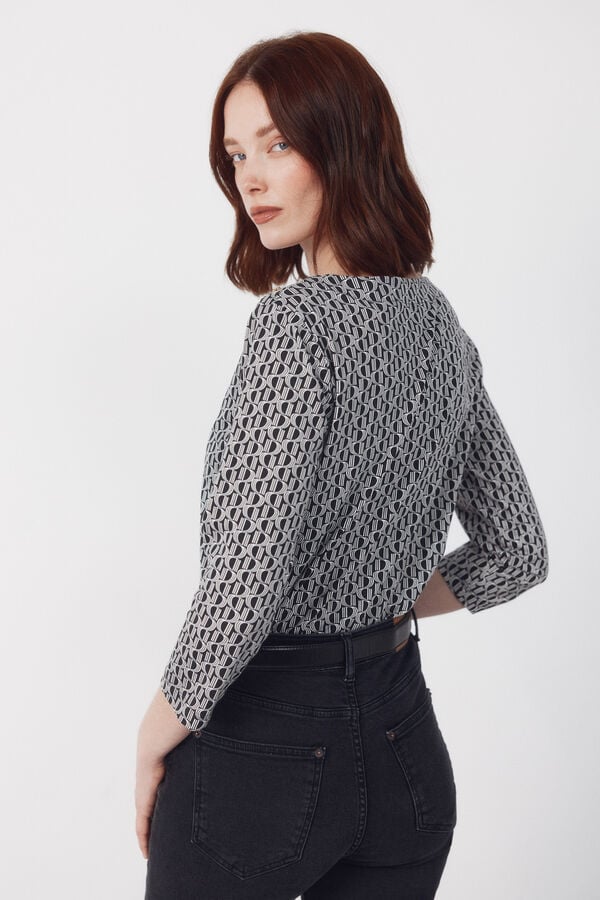 Cortefiel Essential boat neck t-shirt Multicolour