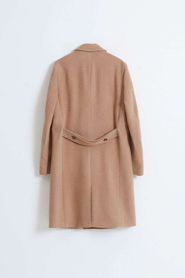 PuroEGO Sobretudo cruzado Castanho