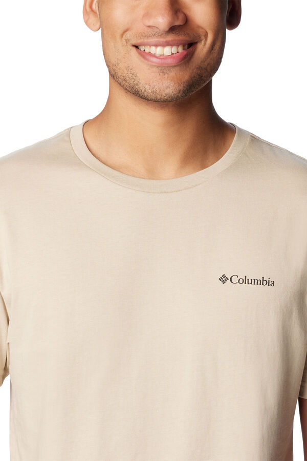 Columbia Camiseta masculina de manga curta Columbia CSC Basic Logo™ Tostado