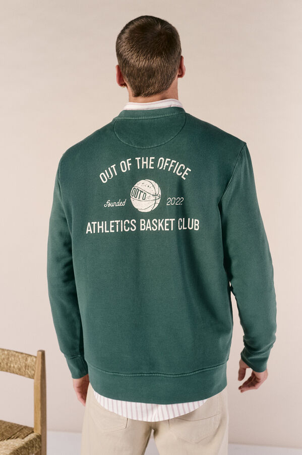 OOTO Sweatshirt gola redonda Verde