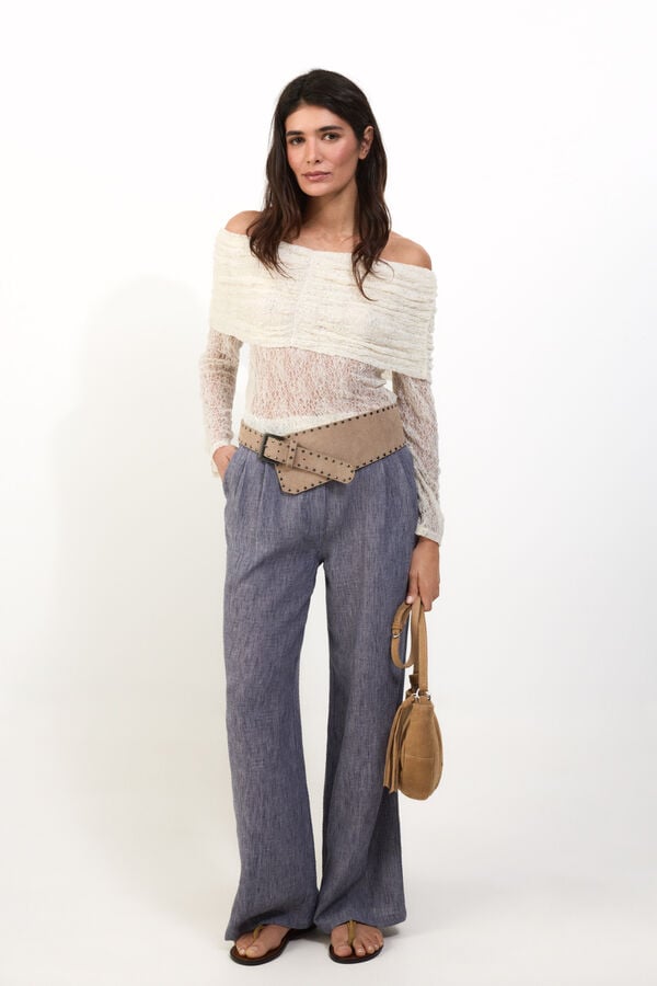 Slowlove Pantal&oacute;n flu&iacute;do &iacute;ndigo Blue