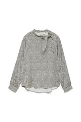 Vero Moda Blusa com laçada Cinzento