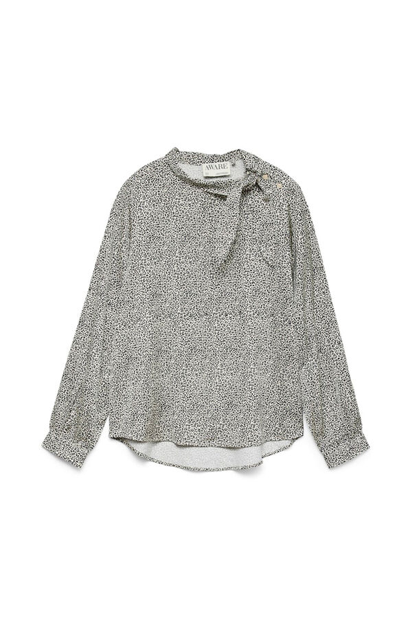 Vero Moda Blusa com laçada Cinzento