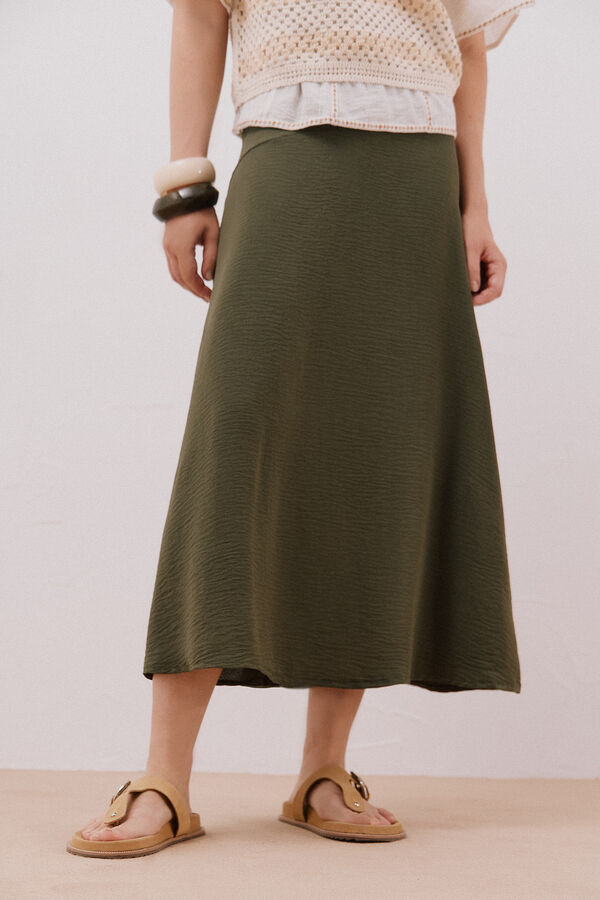 Slowlove Flared skirt Kaki