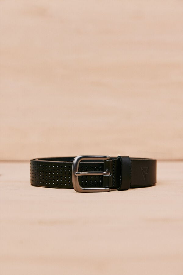 OOTO Cinto de pele Preto