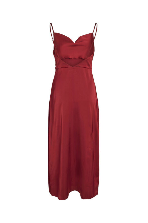 Vila Vestido midi acetinado Granada