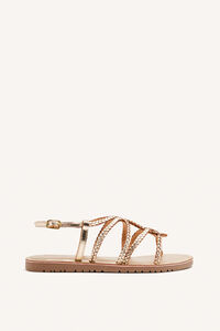 Gioseppo Sand&aacute;lias entran&ccedil;adas de pele orland