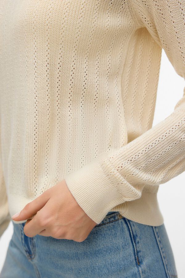 Vero Moda Camisola de malha fina Tostado