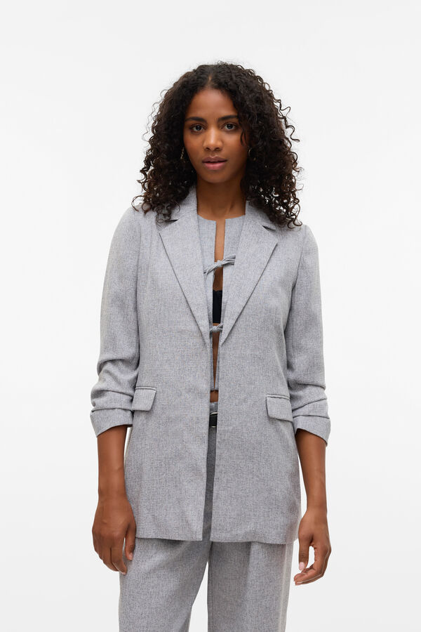Vero Moda Blazer aberto com lapela Branco