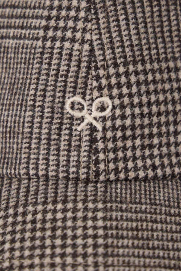 Silbon Boné do Príncipe de Gales Tostado