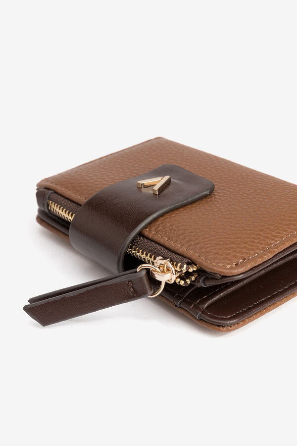 Vilanova Small two-tone purse Camel
