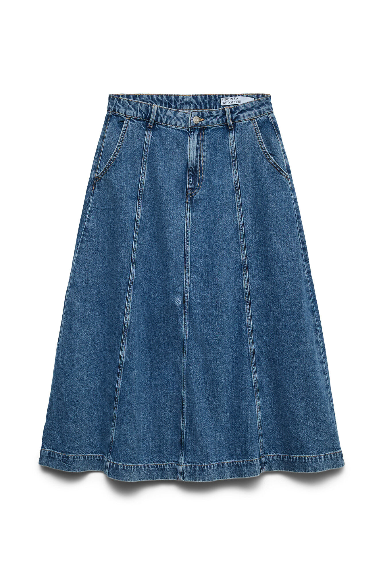 Vero Moda Saia jeans midi