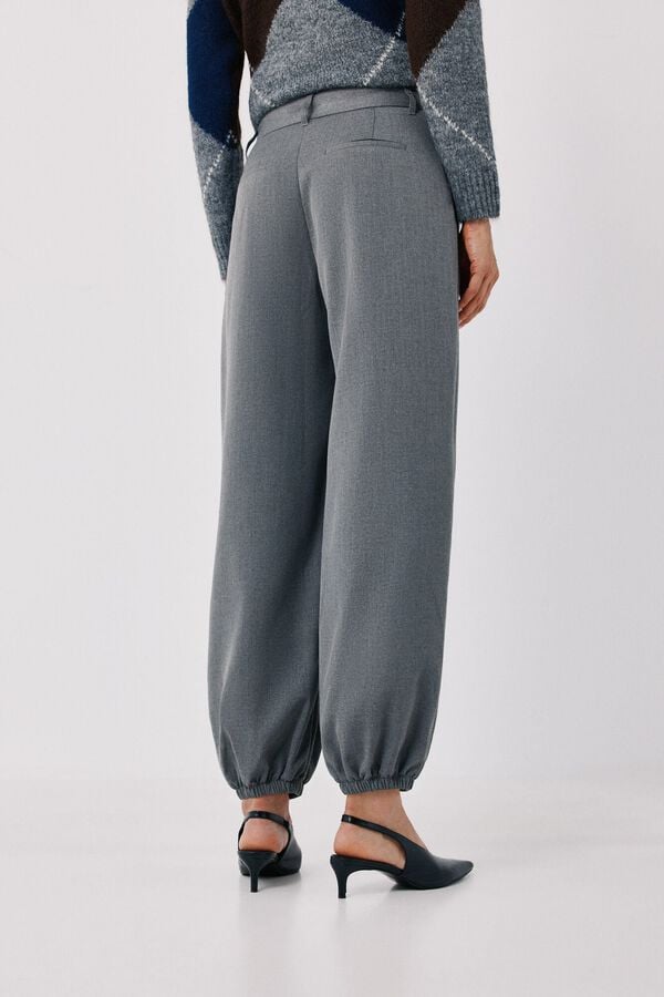 Cortefiel Dressy balloon trousers Grey