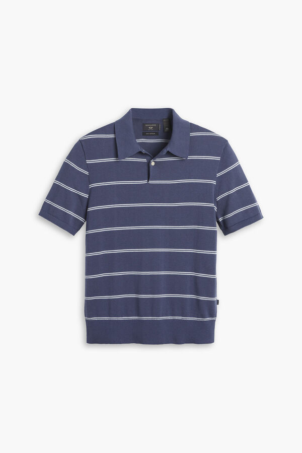 Dockers Polo de manga curta Azul
