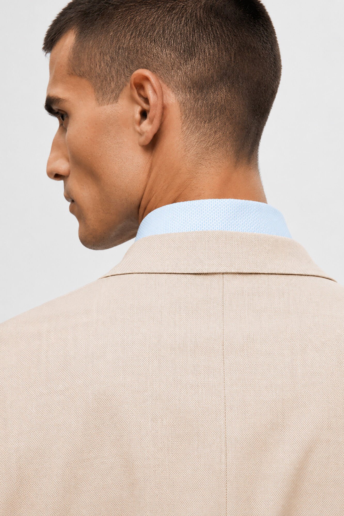 Selected Blazer de fato Slim Fit confecionado com materiais reciclados